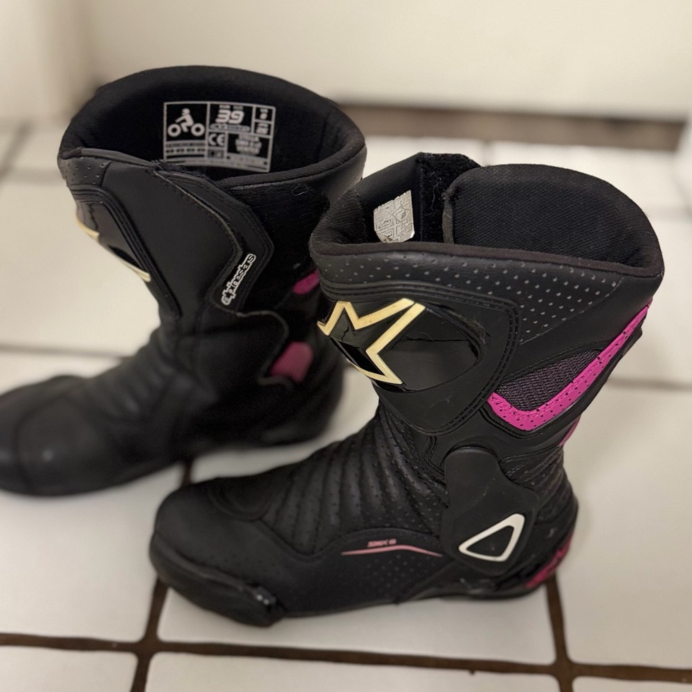 Size 6 (42) ALPINESTARS STELLA GP PLUS RV2 AIRFLOW LEATHER MOTORCYLE GEAR - Picture 13 of 16